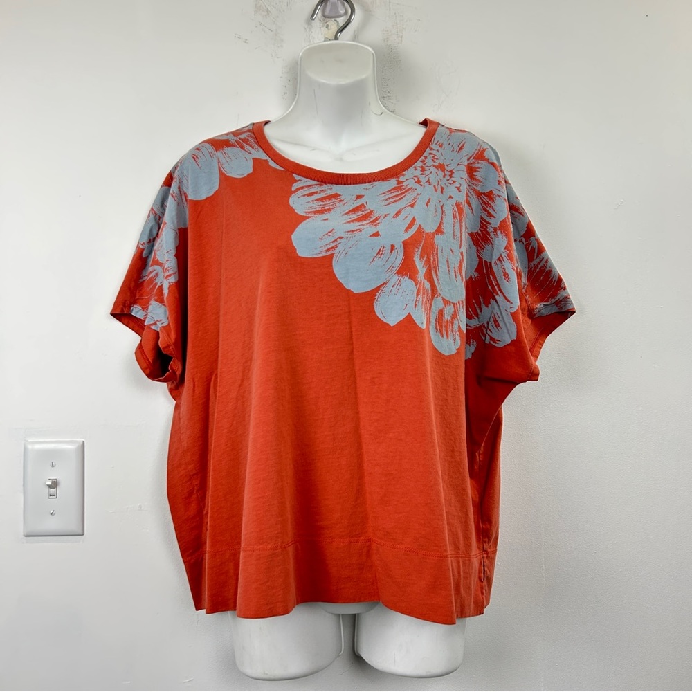 Anthropologie Floral Boxy Fit Shirt